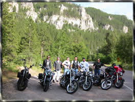 Group Motorcycle transports Sturgis